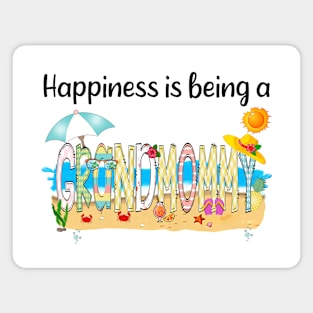 Happiness Is Being A Grandmommy Summer Beach Happy Mother's Day Magnet